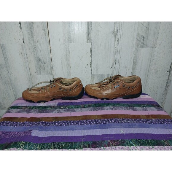 H.S. Trask Men's Size 8.5 M Brown Leather Trophy Lace Up Shoe - Picture 6 of 10